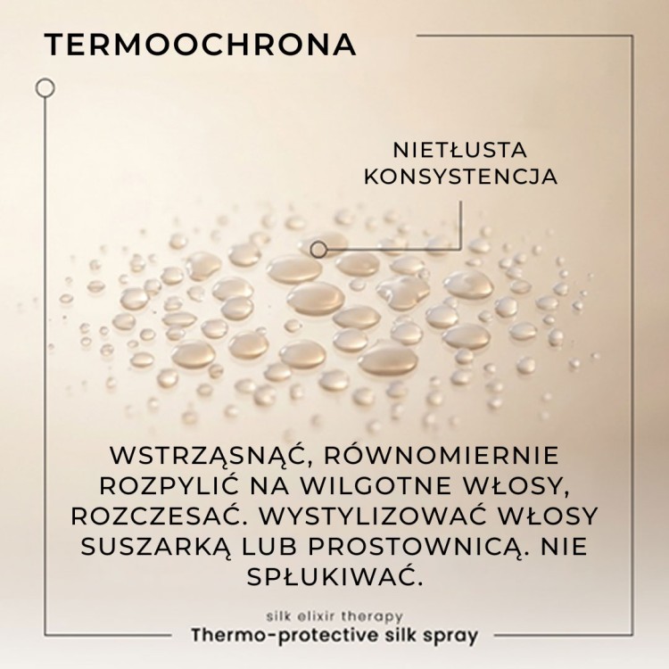 Silk Elixir Therapy - Ochrona termiczna z kompleksem aminokwasów jedwabiu i filtrem UV